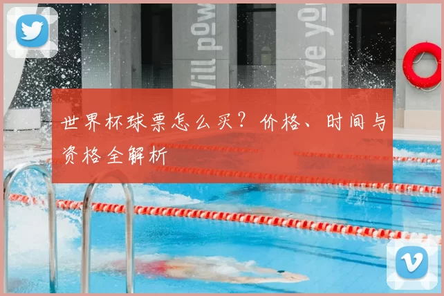 世界杯球票怎么买?价格、时间与资格全解析